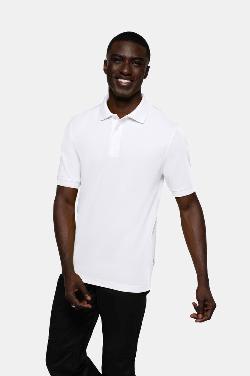 HAKRO 816 Poloshirt MIKRALINAR® in Weiß, Größe 6XL