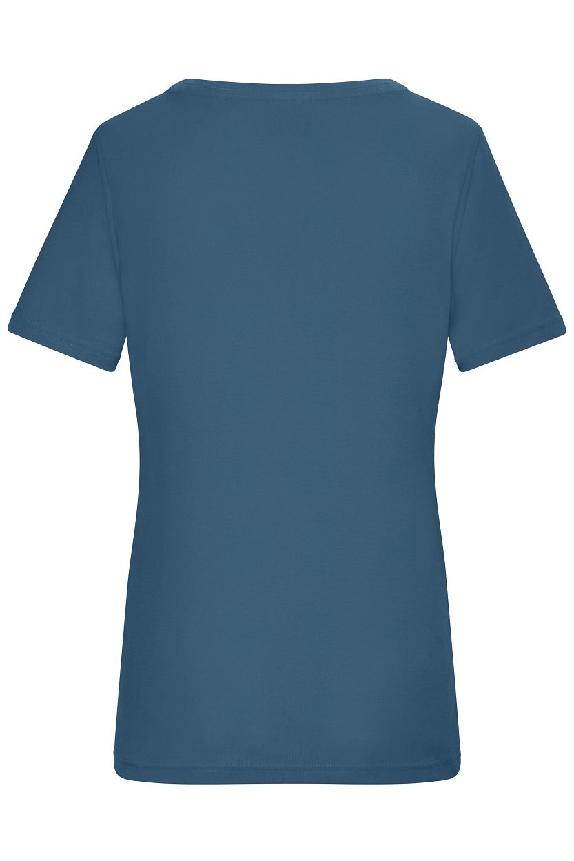 Ladies' T-Shirt 1:1 Rib OCS Standard "8039" in Dusty-Blue, Größe 2XL - Daiber
