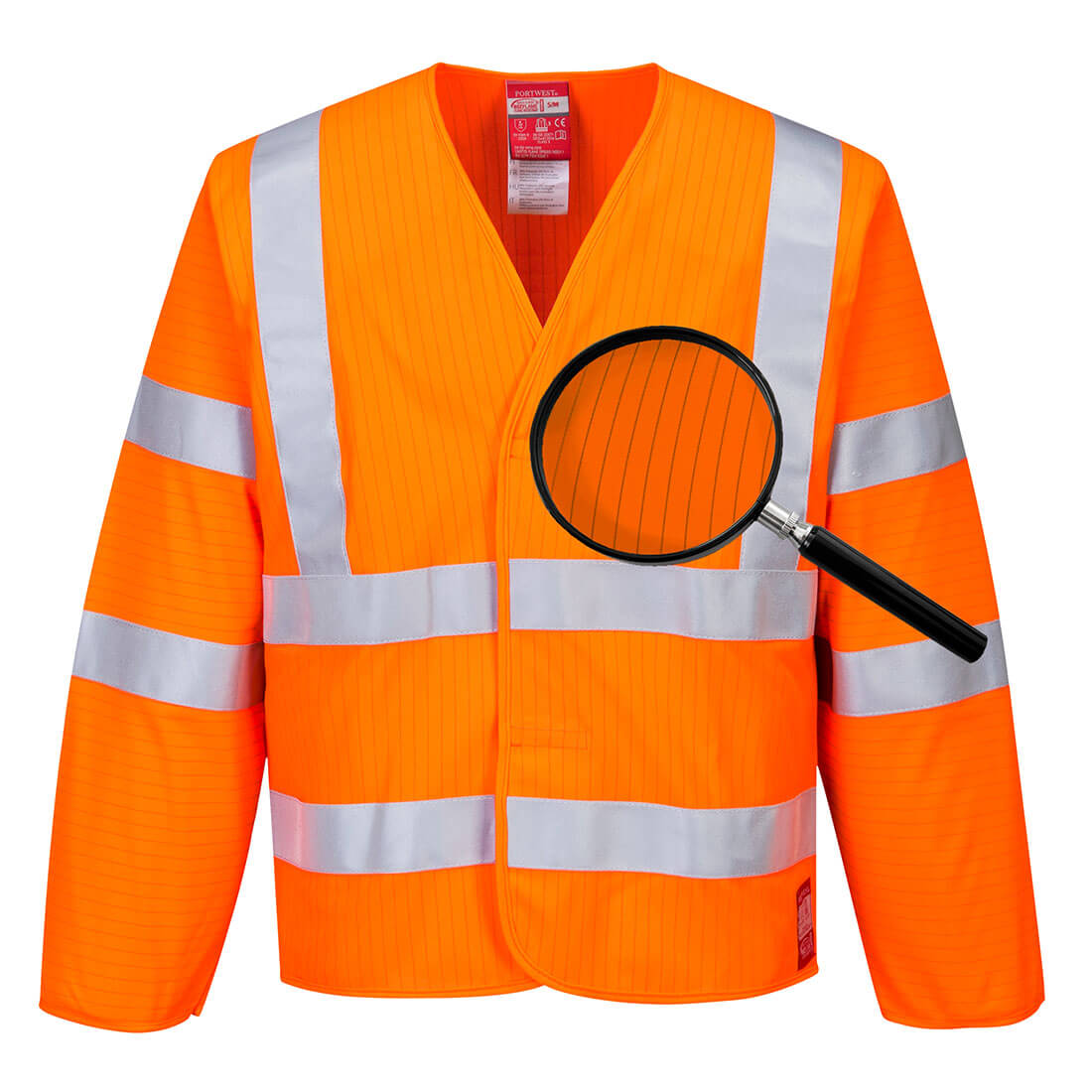 Antistatische, flammhemmende Warnschutz-Jacke FR85 in Orange, Größe 2XL/3XL von Portwest