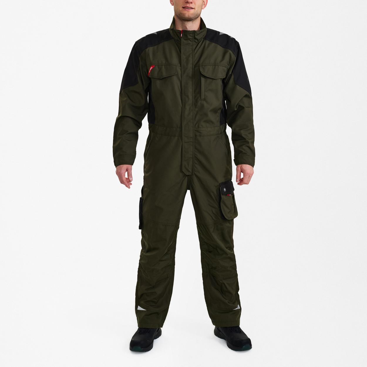 ENGEL Galaxy Overall in Forest Green/Schwarz, Größe XS