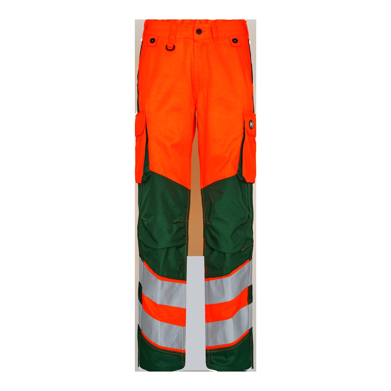 ENGEL Safety Light Damen Arbeitshose in Orange/Grün, Größe 48