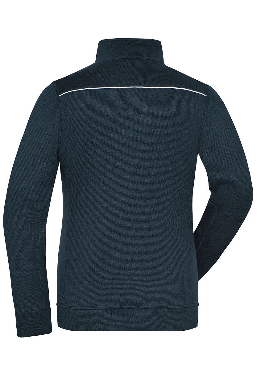 Ladies' Knitted Workwear Fleece Jacket - SOLID - "JN897" in Navy/Navy, Größe 4XL - Daiber