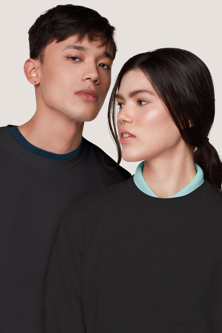 HAKRO 471 Sweatshirt Premium in schwarz, Größe 2XL