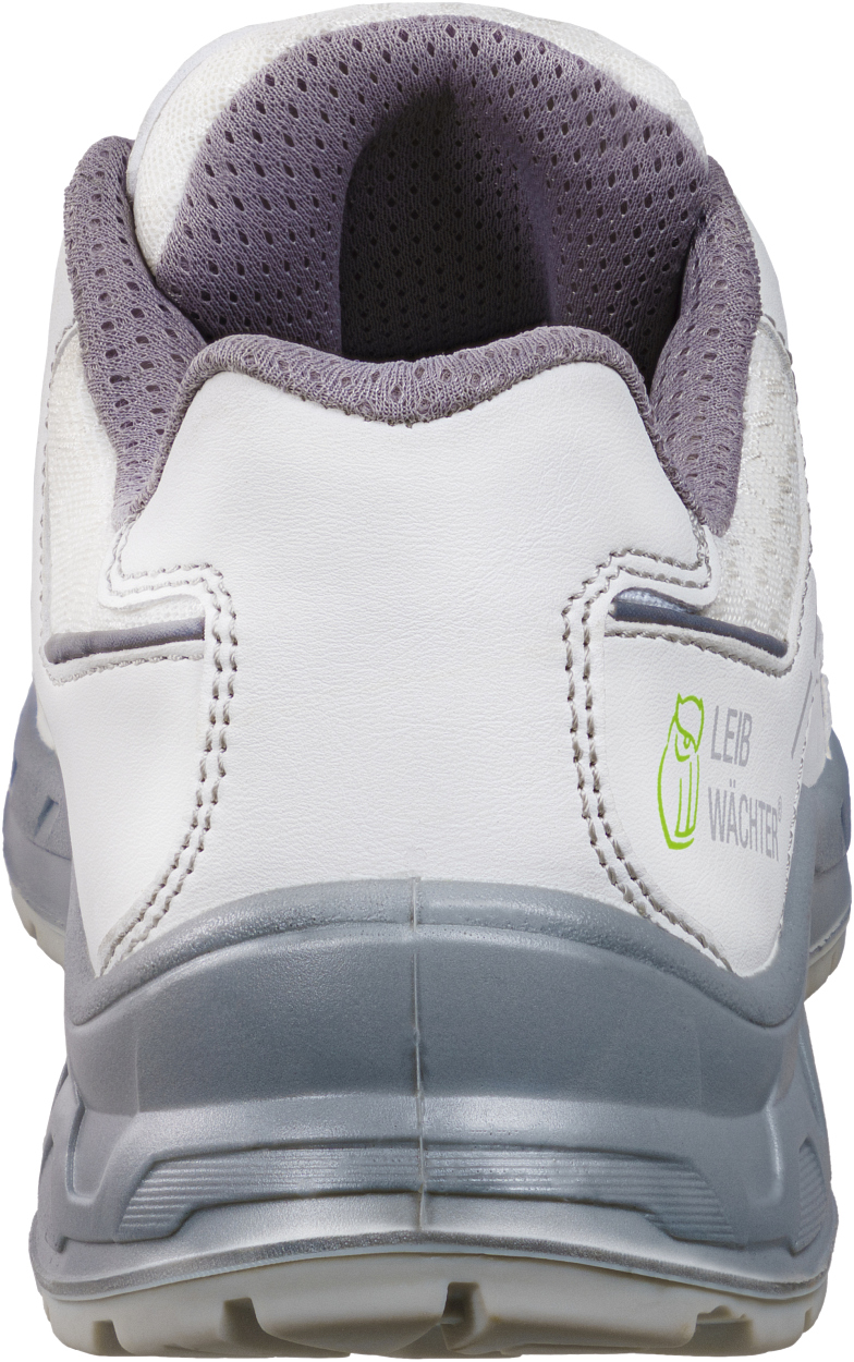 Halbschuh L3595 Lyon in Weiß/Grau, Gr. 47 von Leibwächter
