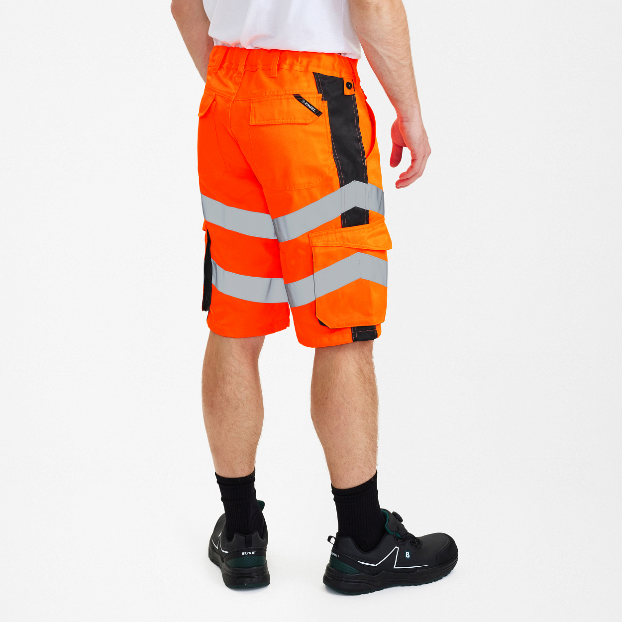 ENGEL Safety Light Arbeitsshorts in Orange/Anthrazit Grau, Größe 54