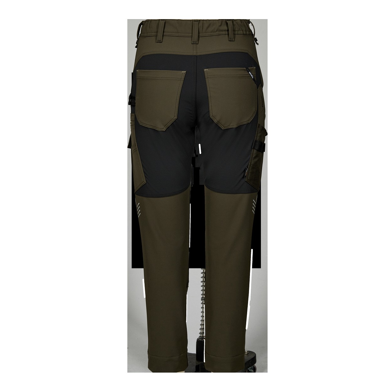 ENGEL Entire Damen Arbeitshose mit 4-Wege-Stretch in Forest Green/Schwarz, Größe 48