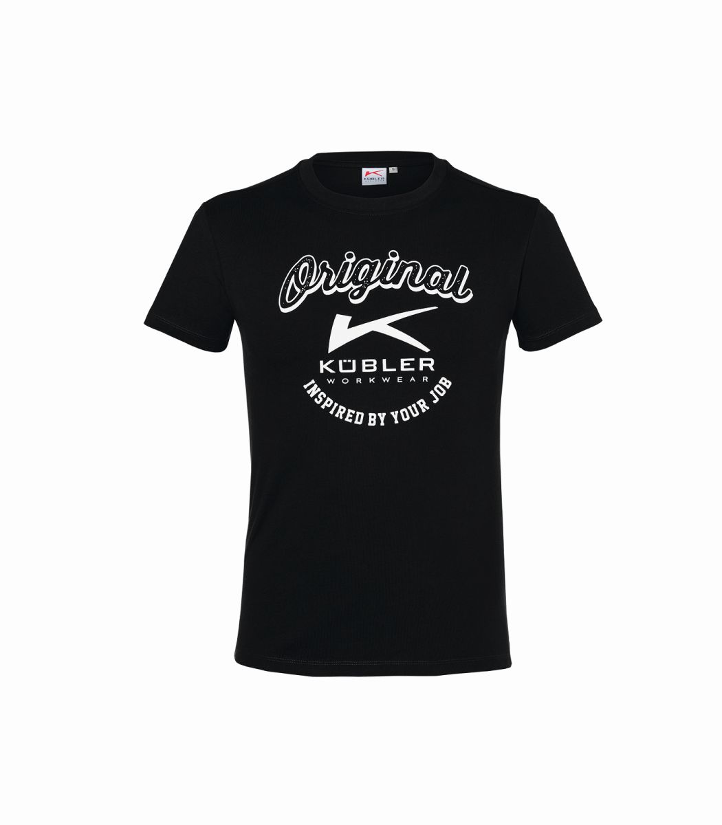 KÜBLER SHIRTS T-Shirt Print V2 in Schwarz, Größe L