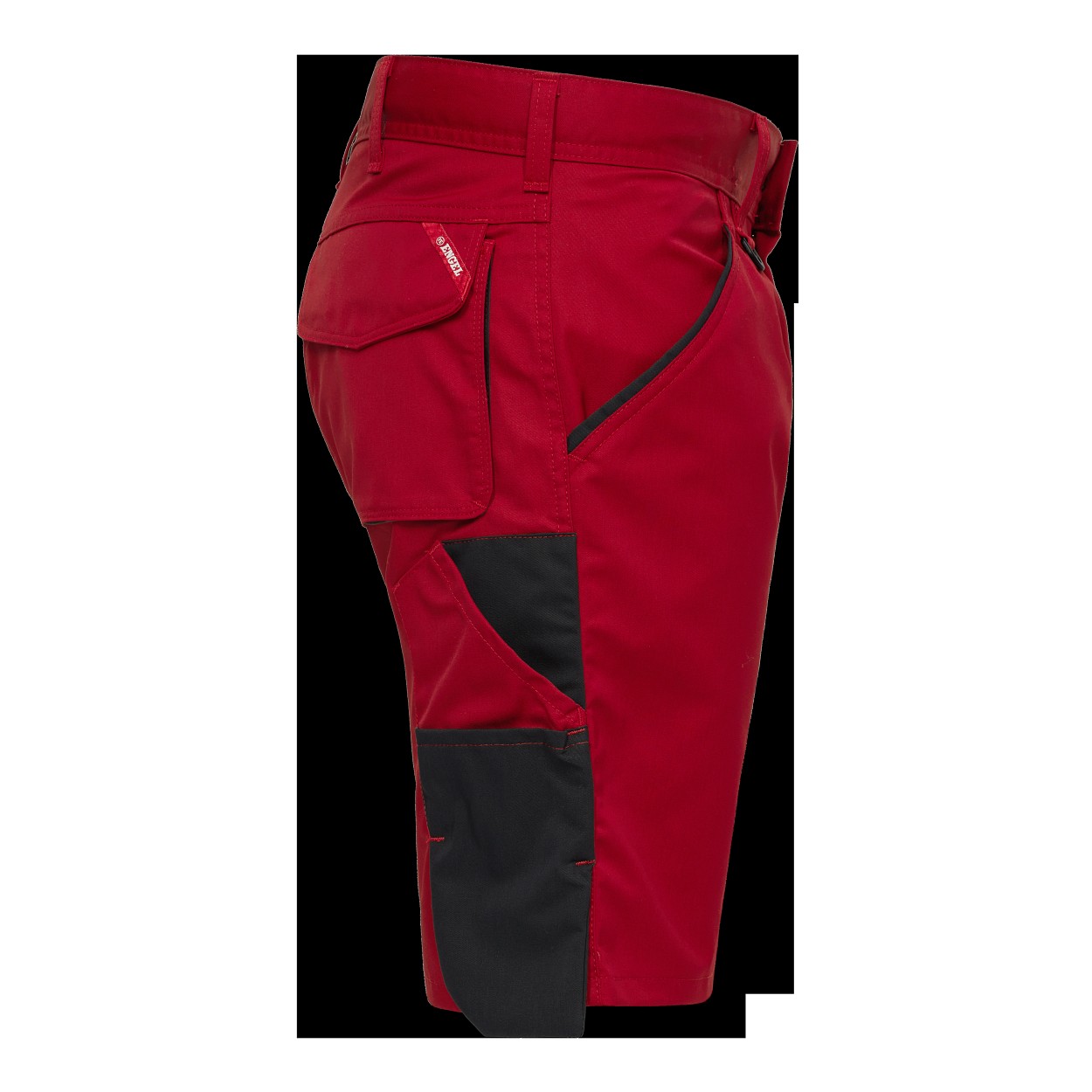 ENGEL Galaxy Light Arbeitsshorts in Tomato Red/Anthrazit Grau, Größe 54