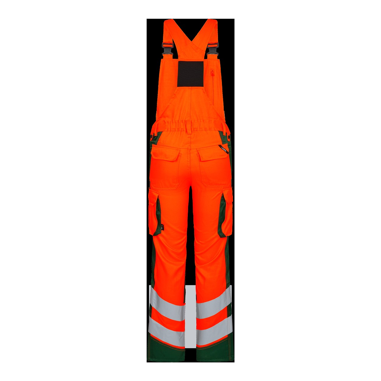 ENGEL Safety Light Damen Latzhose in Orange/Grün, Größe 48