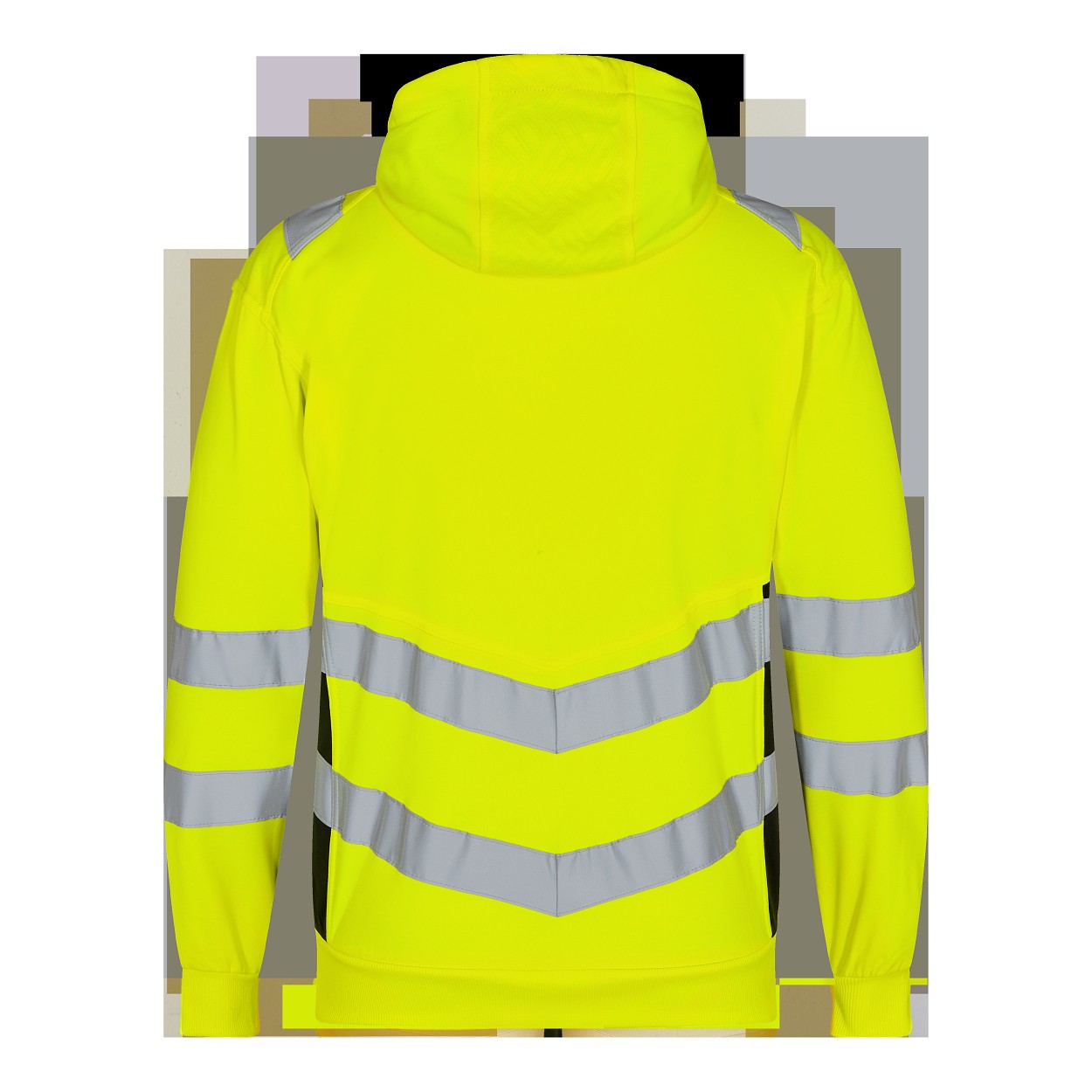 ENGEL Safety Sweatcardigan in Gelb/Schwarz, Größe XS