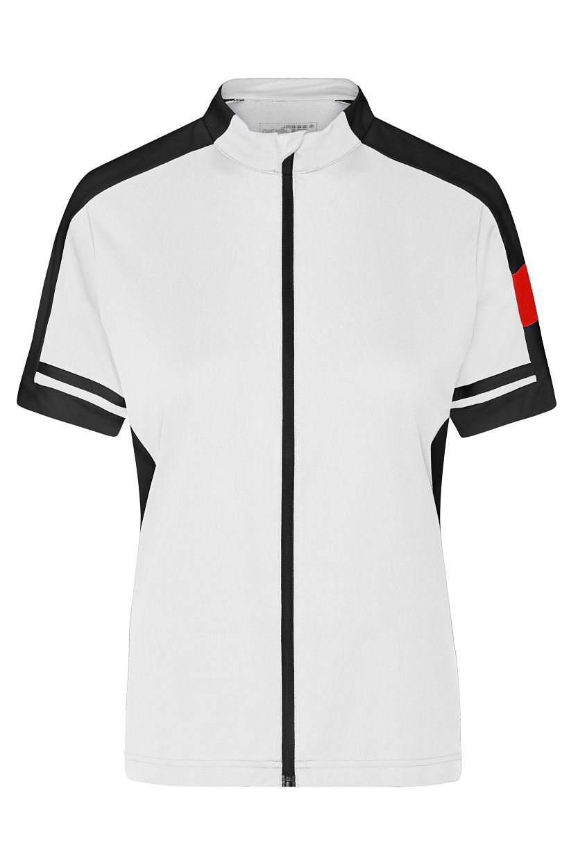 Ladies' Bike-T Full-Zip "JN453" in White, Größe 2XL - Daiber