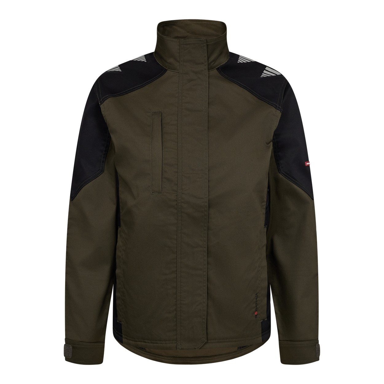 ENGEL Galaxy Damen Arbeitsjacke mit 2-Wege-Stretch in Forest Green/Schwarz, Größe XS