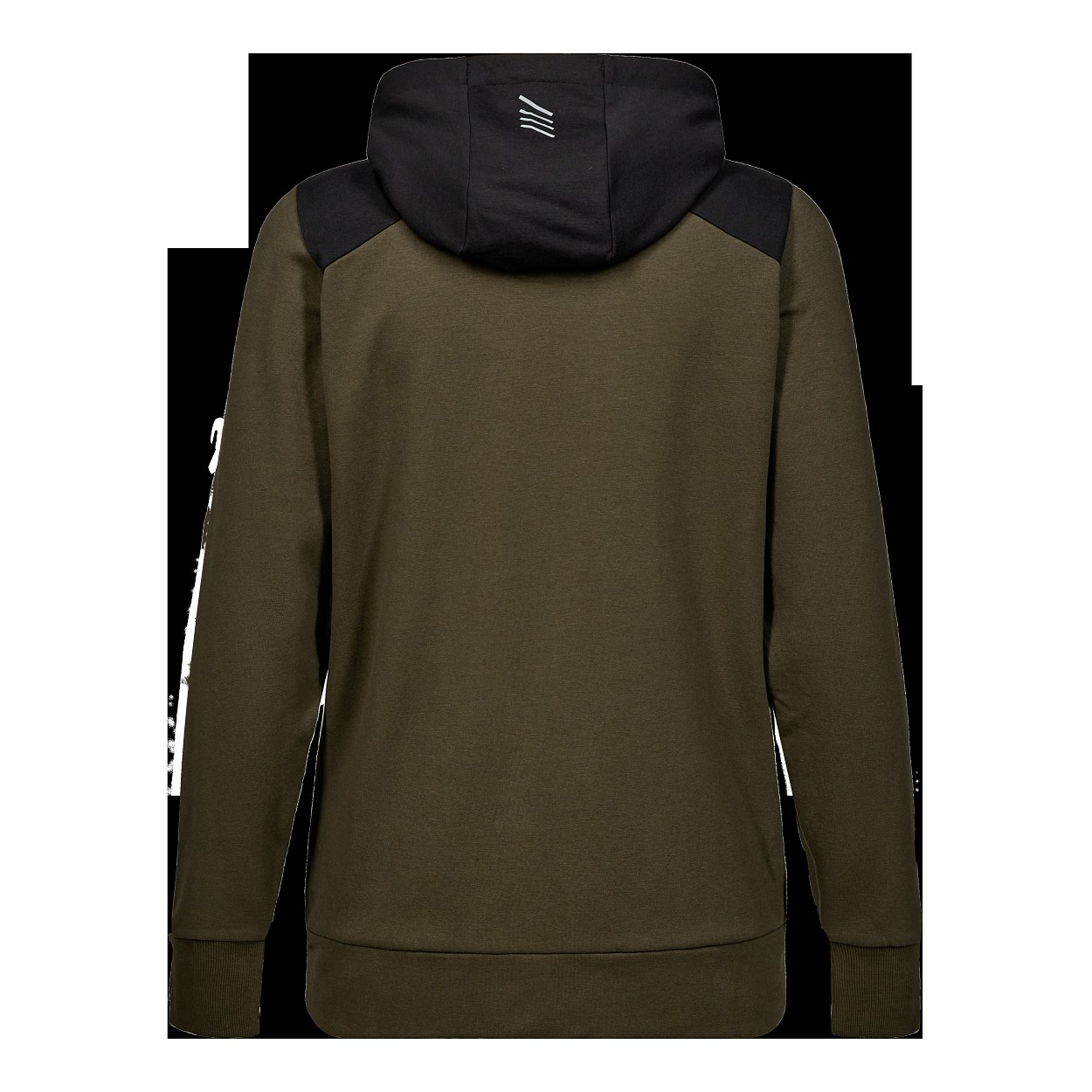 ENGEL Entire Damen Sweatcardigan mit Kapuze in Forest Green/Schwarz, Größe XS