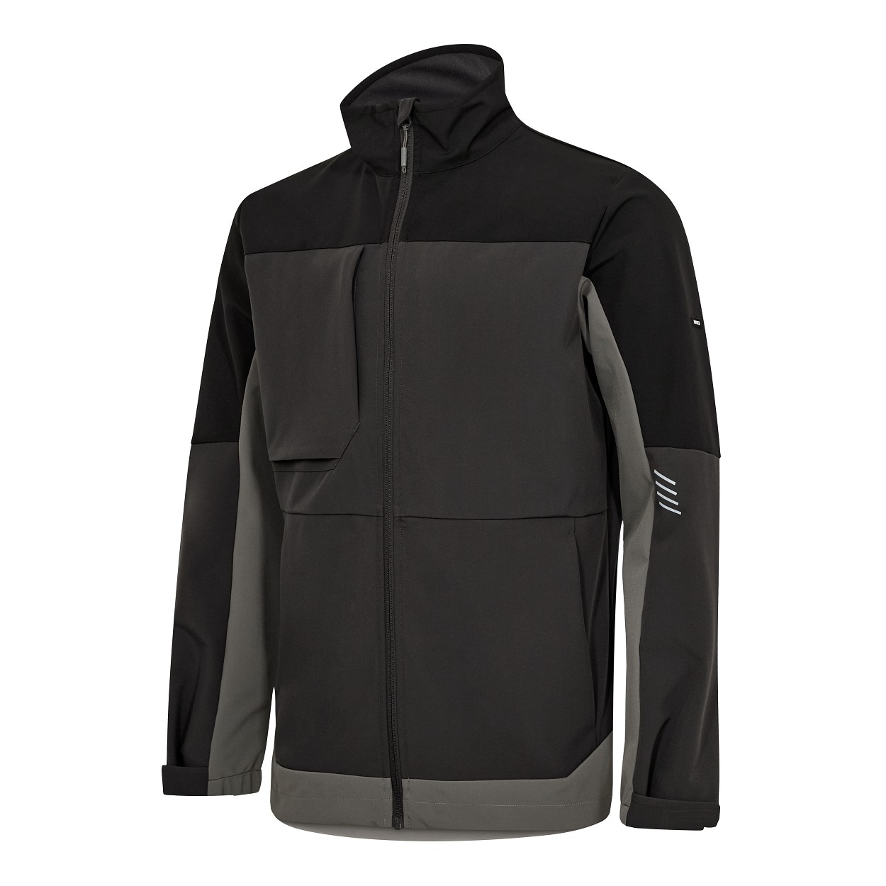 ENGEL Entire Softshelljacke in Anthrazitgrau/Schwarz, Größe XS