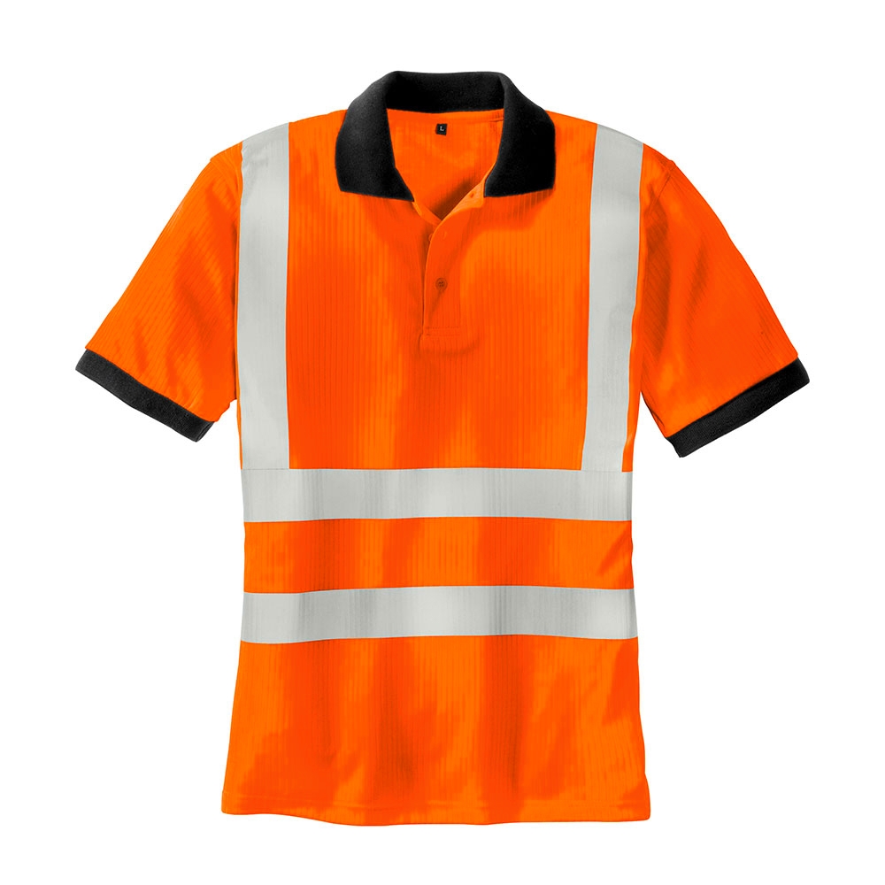 teXXor® Warnschutz Polo-Shirt SYLT in Orange, Größe S