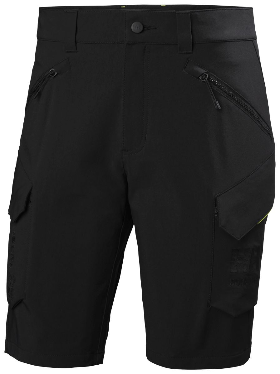 Kurze Cargo-Arbeitshose Magni in Black, Größe 56 von Helly Hansen Workwear