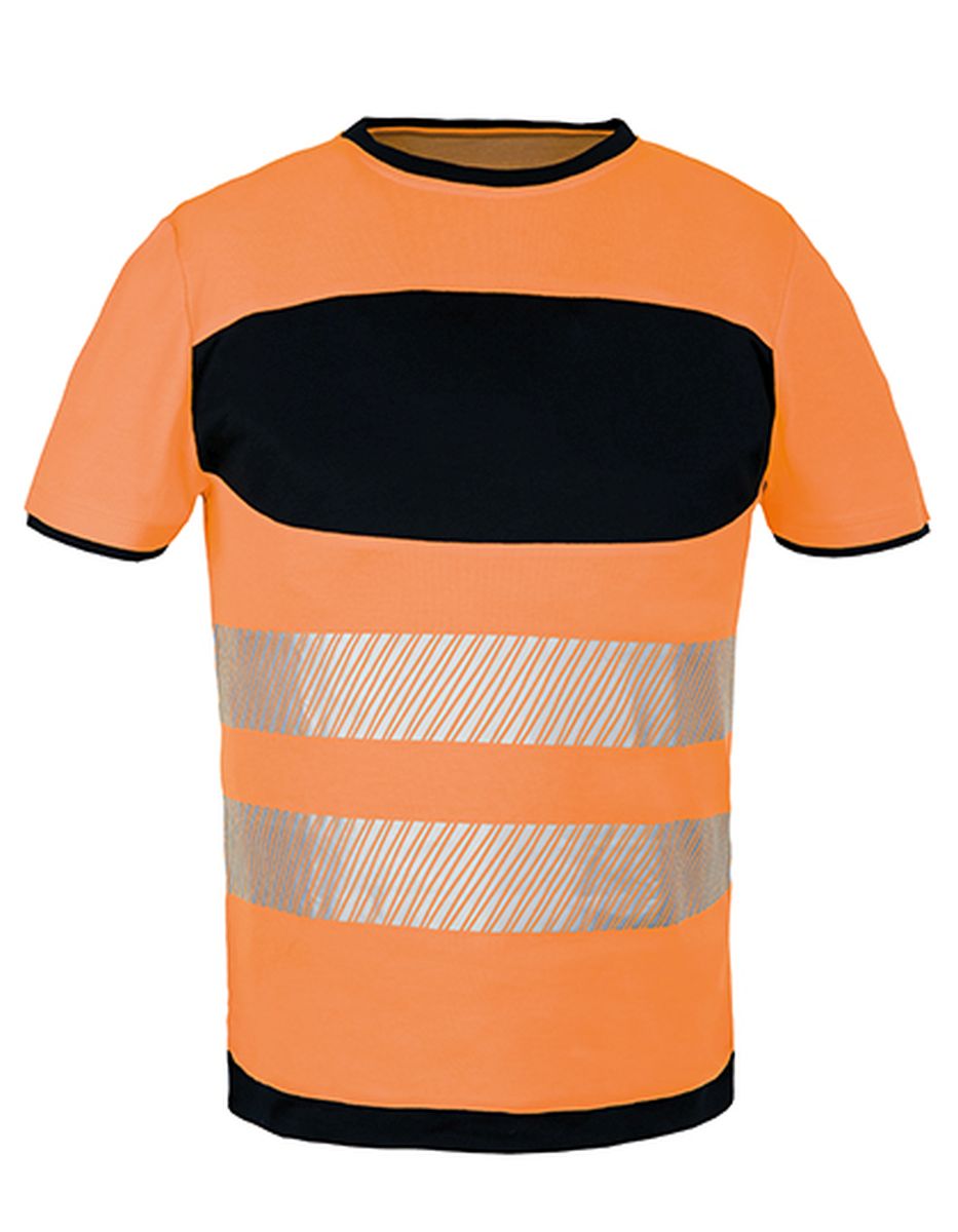 Korntex® EOS - Hi-Vis T-Shirt "Corporate Identity Line" in Signal Orange, Größe XL