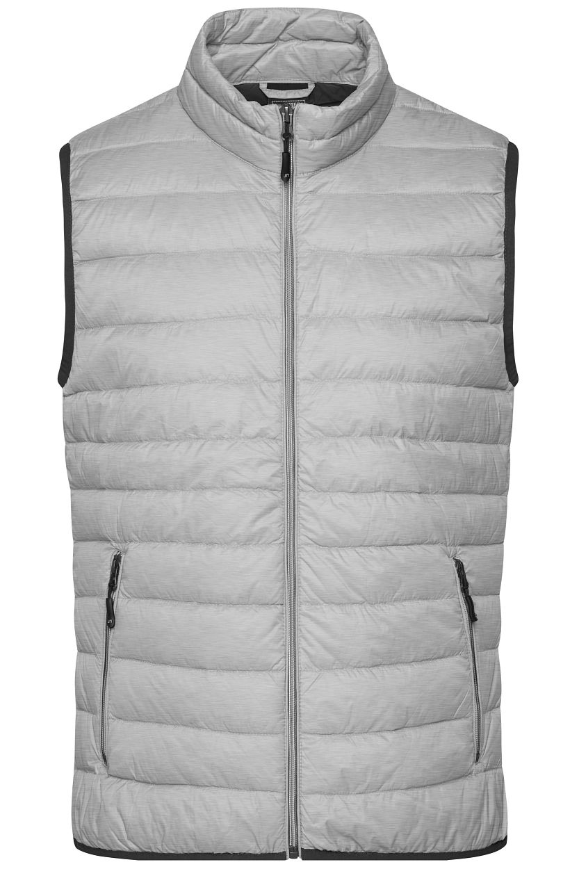 Men's Down Vest "JN1138" in Silver-Melange/Graphite, Größe 3XL - Daiber