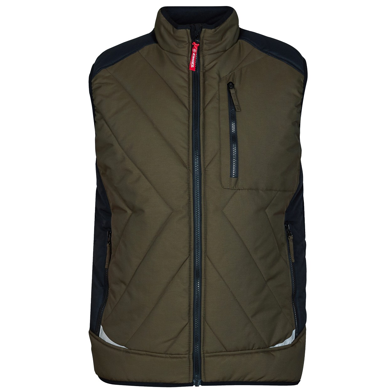 ENGEL Galaxy Stepp-Winterweste in Forest Green/Schwarz, Größe XS