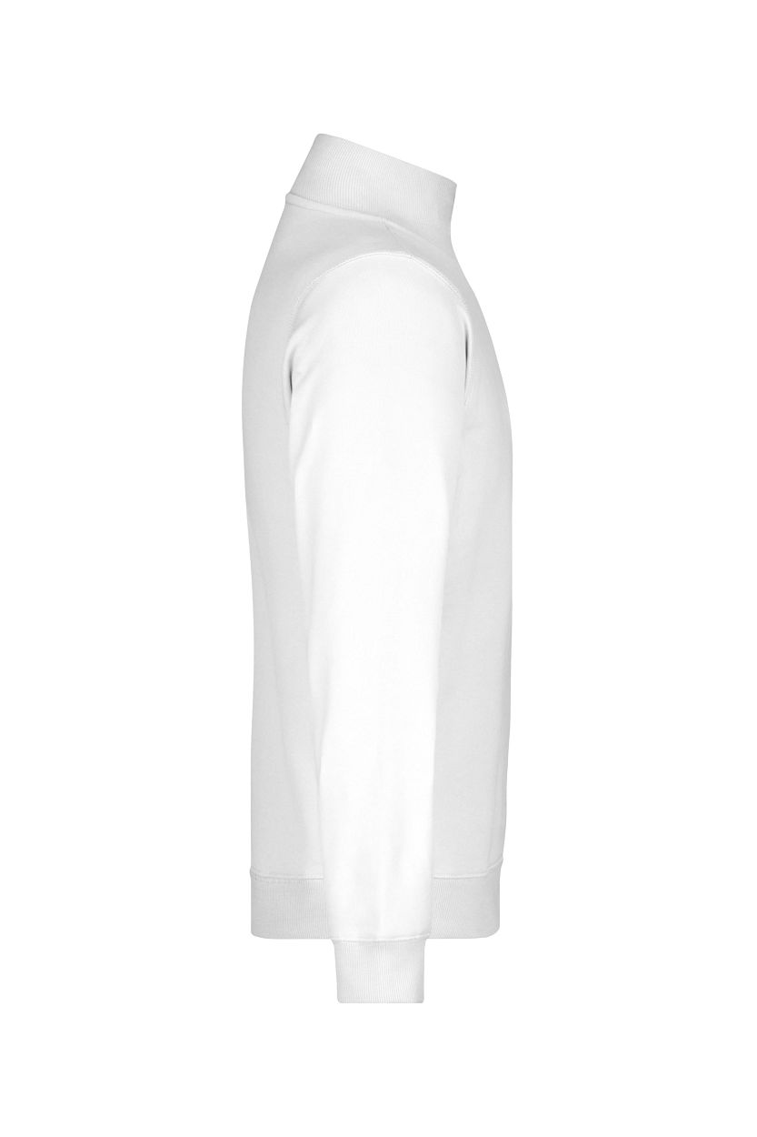 Round-Neck Zip "JN352" in White, Größe 3XL - Daiber