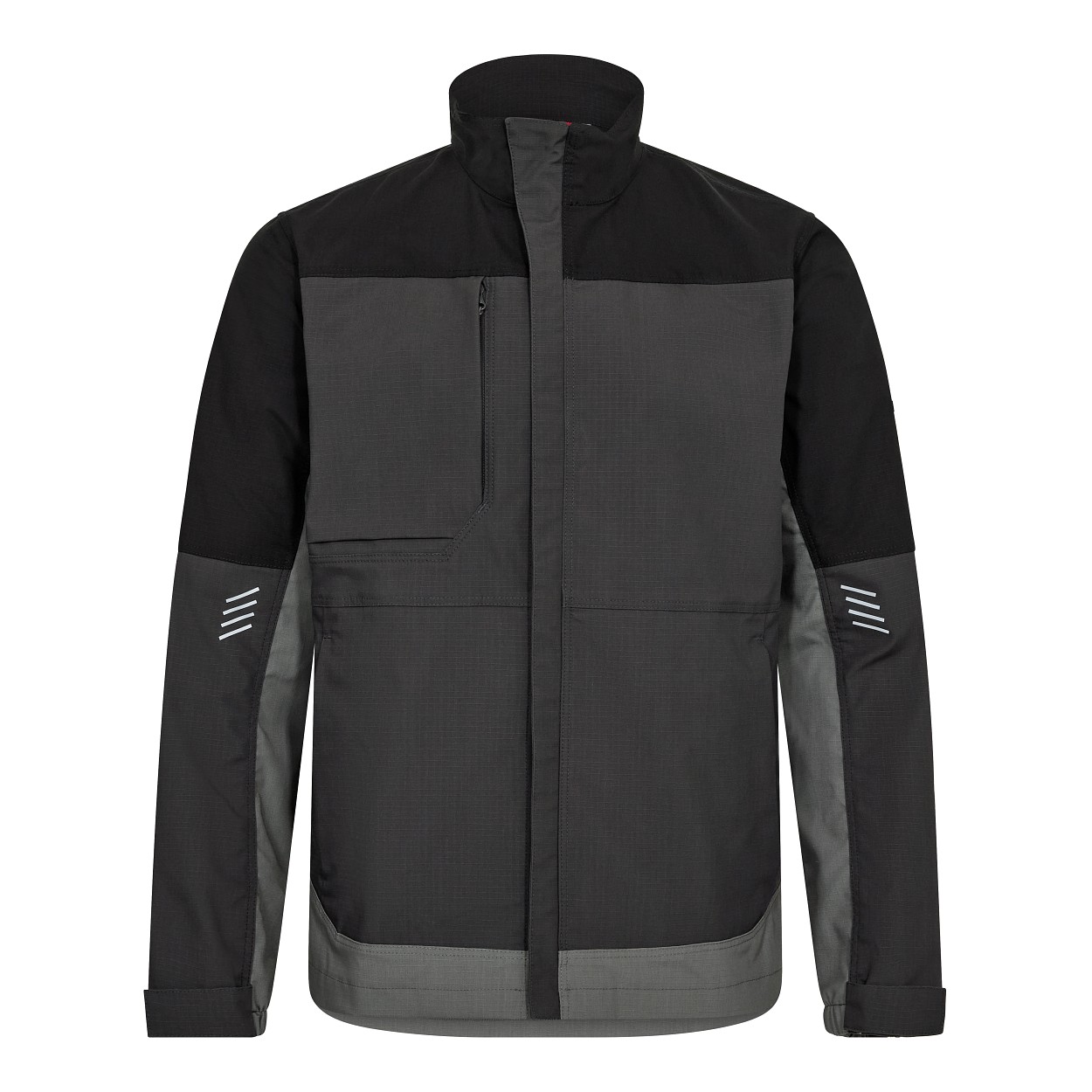 ENGEL Entire Arbeitsjacke mit Stretch in Anthrazitgrau/Schwarz, Größe XS