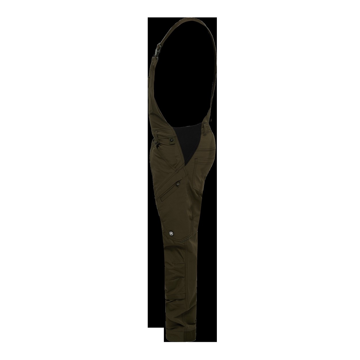 ENGEL X-treme Latzhose mit 4-Wege-Stretch in Forest Green, Größe 26