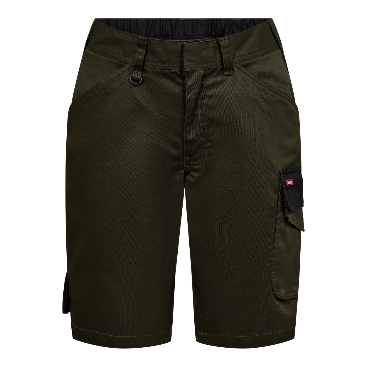 ENGEL Galaxy Damen Arbeitsshorts mit 2-Wege-Stretch in Forest Green/Schwarz, Größe 48
