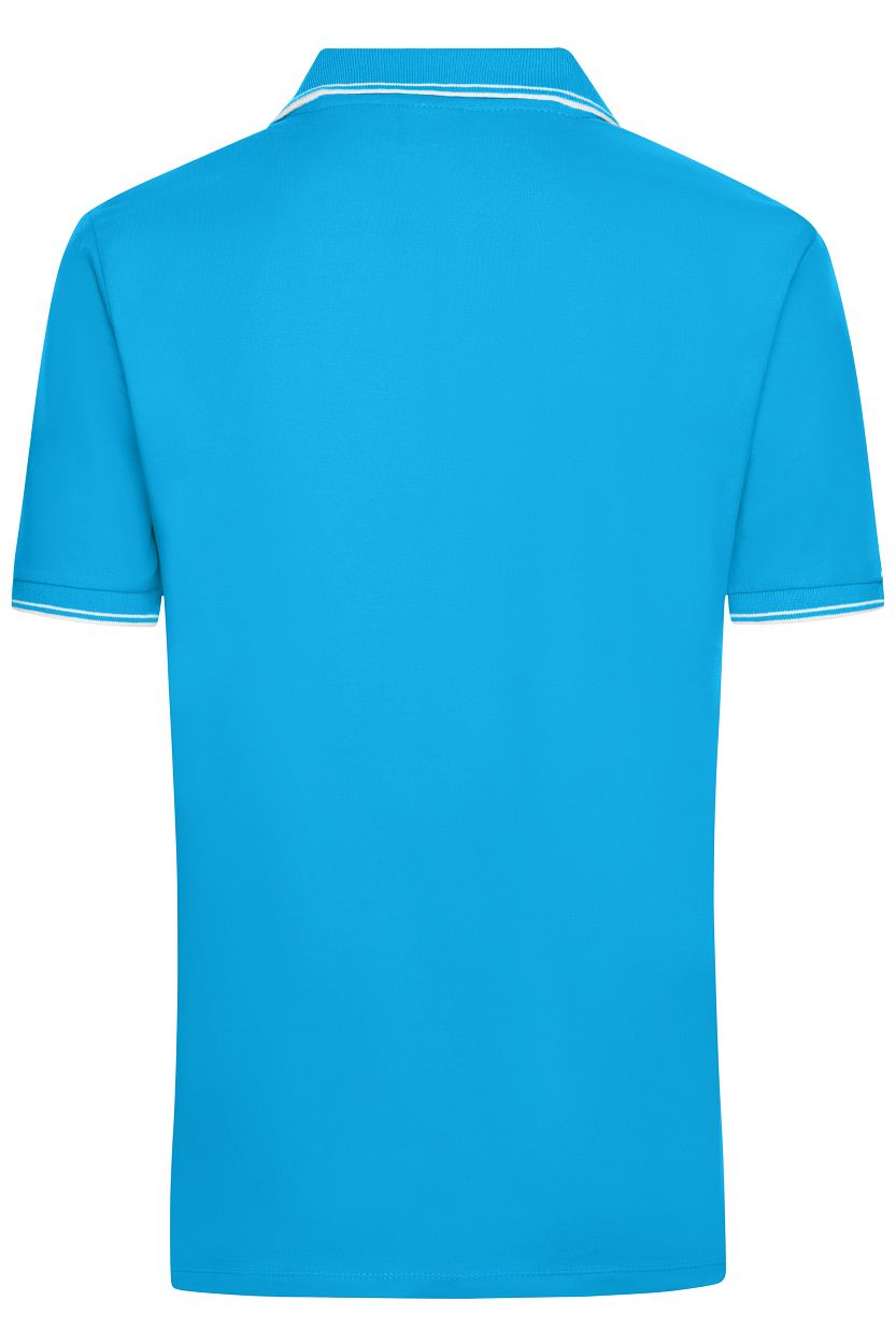 Men's Polo "JN986" in Turquoise/White, Größe 3XL - Daiber