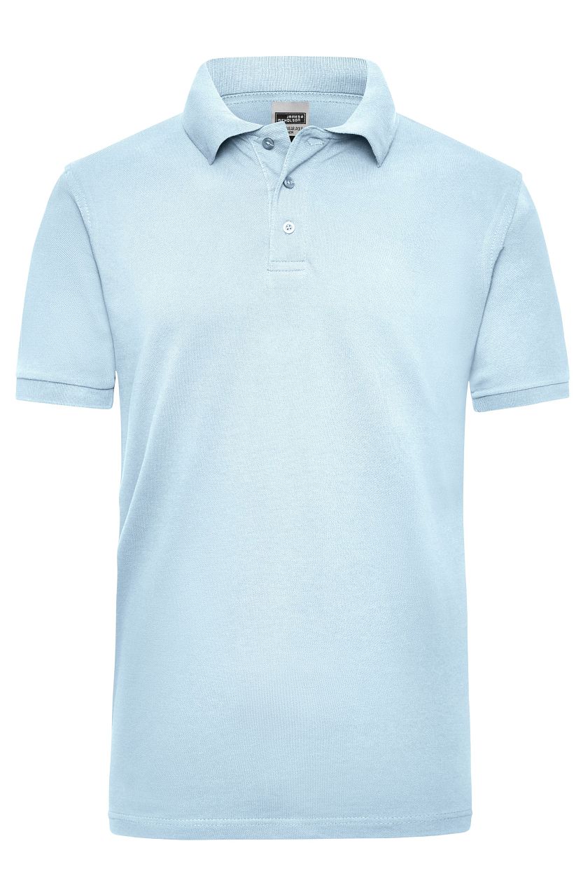 Workwear Polo Men "JN801" in Light-Blue, Größe 6XL - Daiber