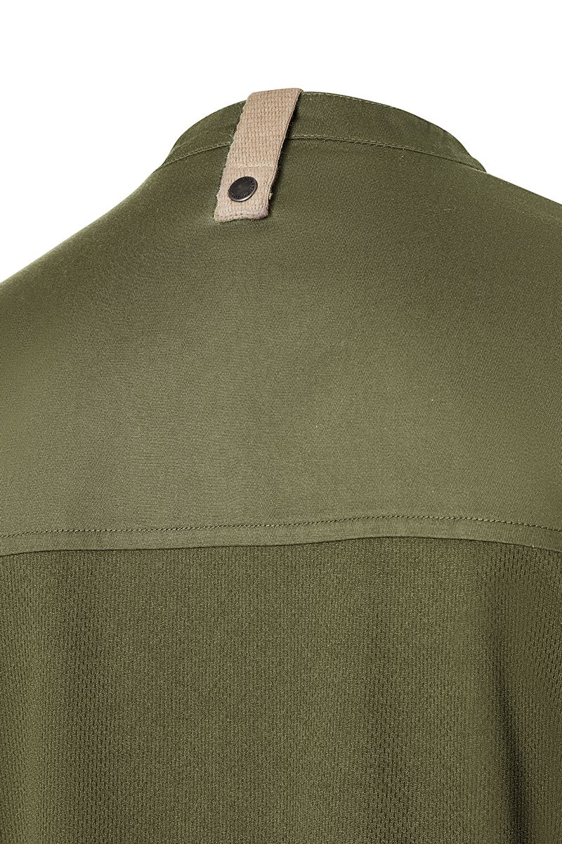 Kurzarm Damenkochjacke Green-Generation Größe 58 in Moosgrün von Karlowsky