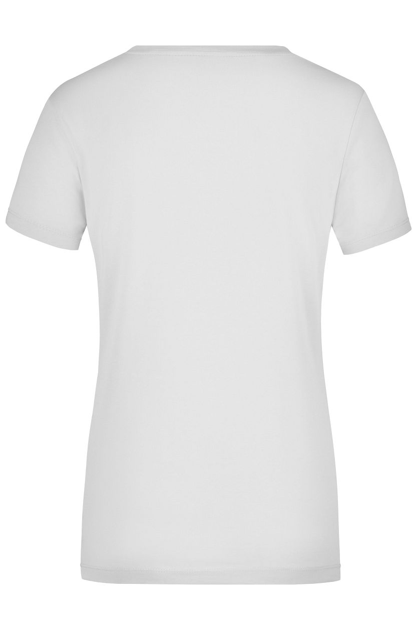 Ladies' Stretch V-T "JN928" in White, Größe 2XL - Daiber