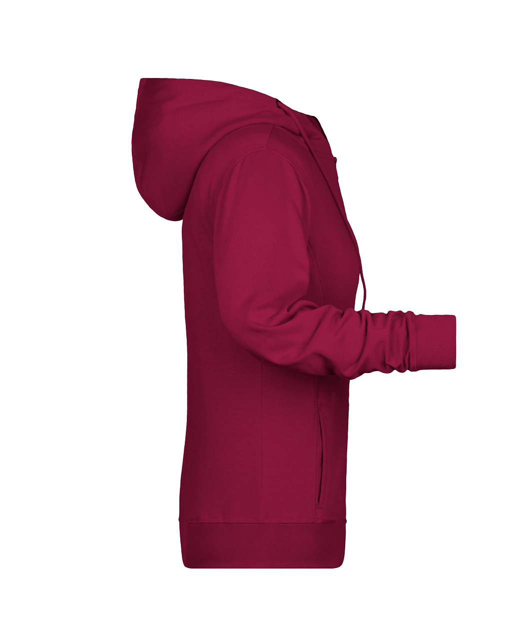 Ladies' Zip Hoody OCS Blended & RCS "8025" in Wine, Größe 3XL - Daiber