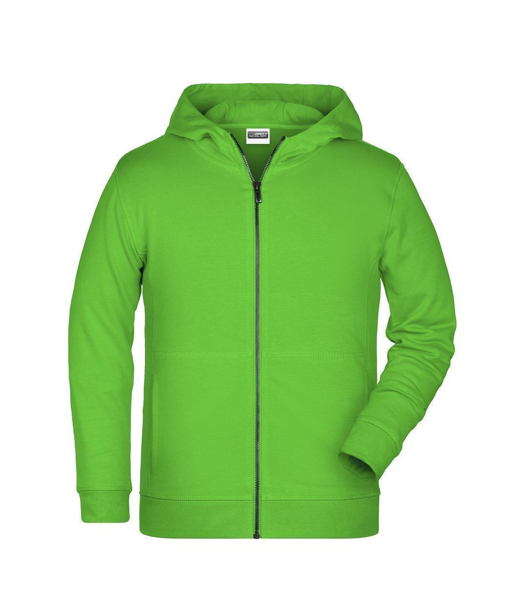 Children's Zip Hoody OCS Blended & RCS "8026K" in Lime-Green, Größe 2XL - Daiber