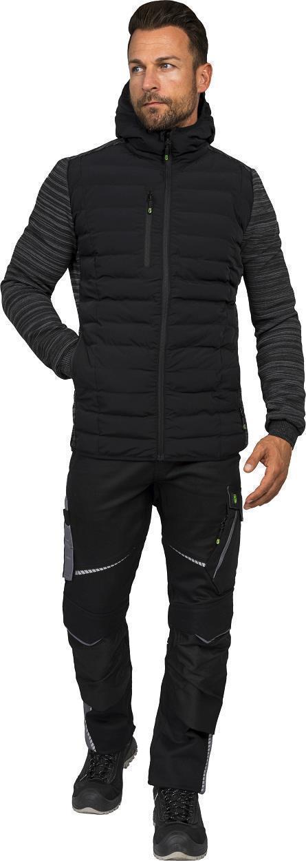 Herren Hybridjacke Casual Line Schwarz CAHYJ, Gr. 2XL von Leibwächter