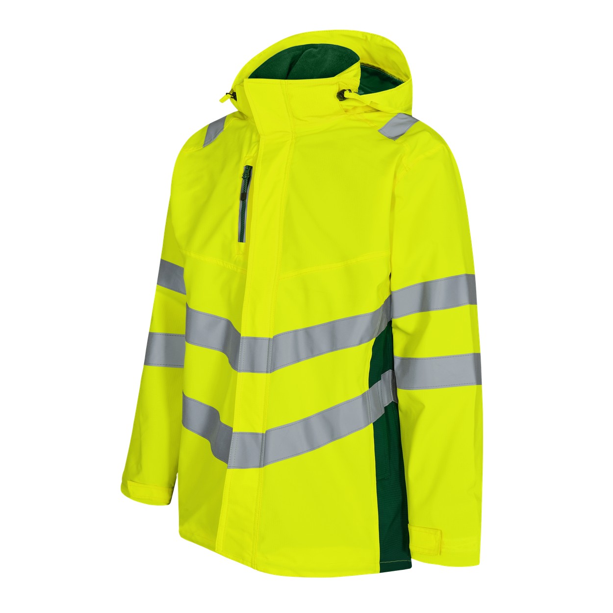 ENGEL Safety Shellparka in Gelb/Grün, Größe XS