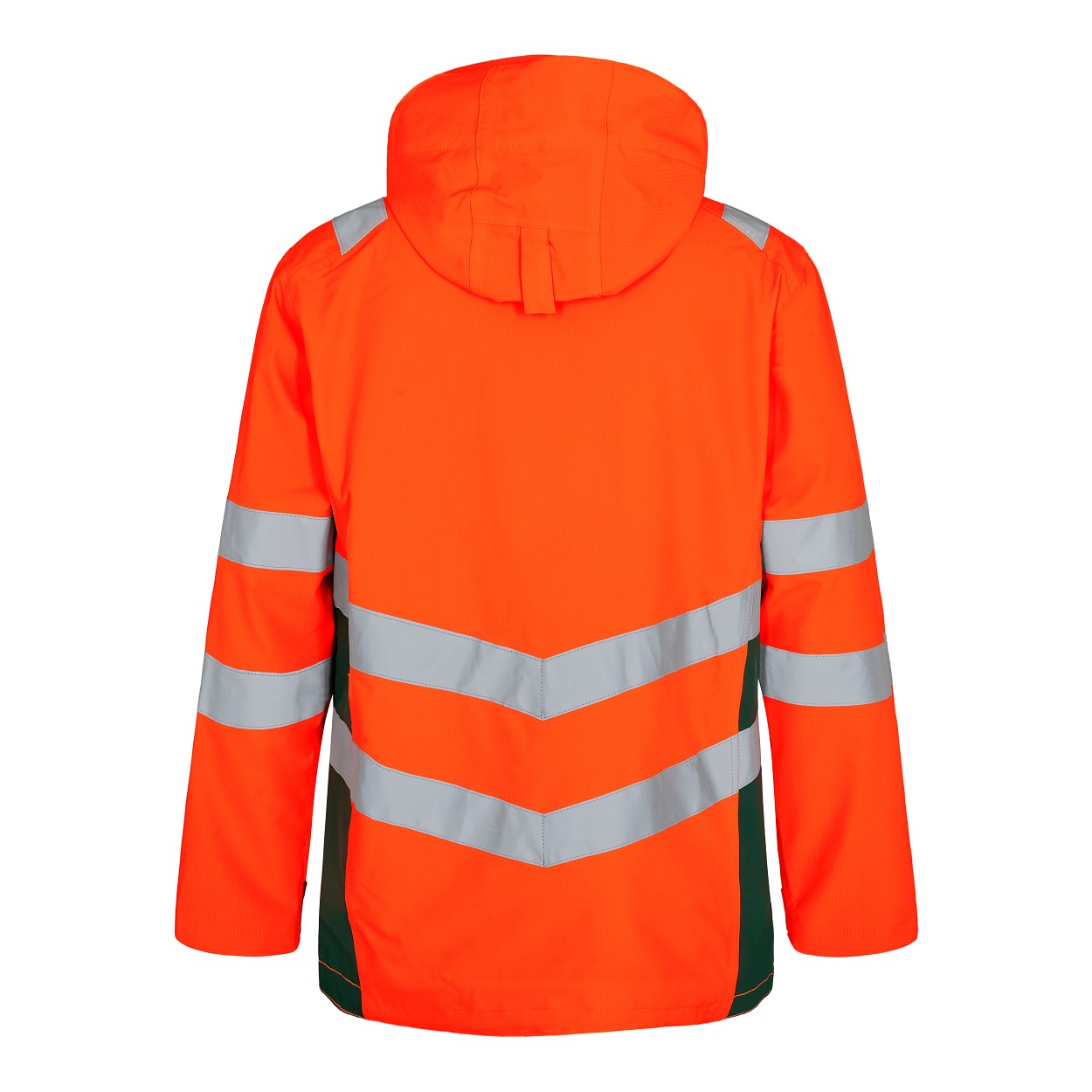 ENGEL Safety Shellparka in Orange/Grün, Größe XS