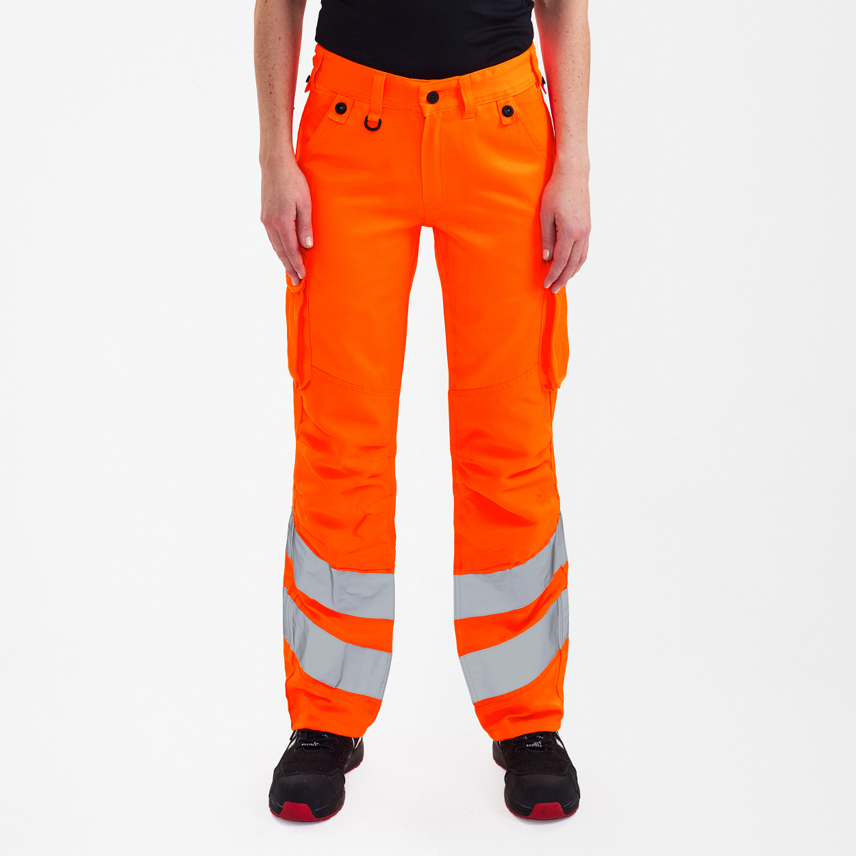 Safety Light Damenhose in Hi-vis Orange, Größe 48