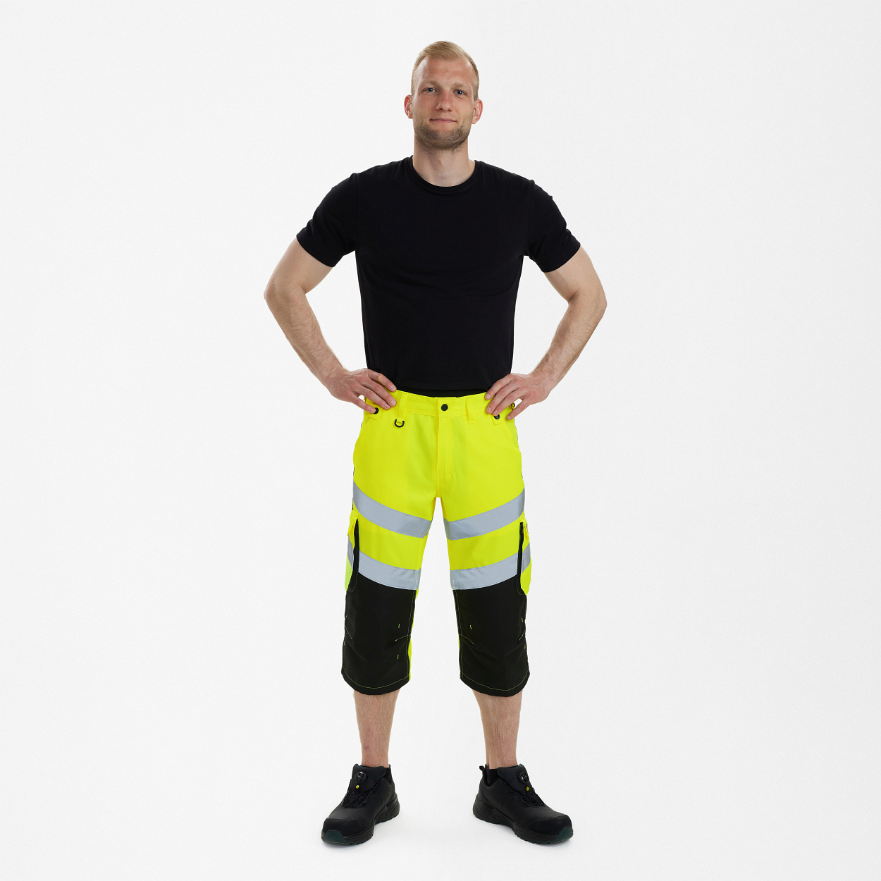 ENGEL Safety Light 3/4-Hose in Gelb/Schwarz, Größe 54