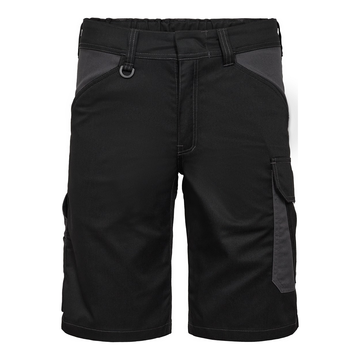 ENGEL Venture Arbeitsshorts mit verdeckte Knopfleiste in Schwarz/Anthrazit Grau, Größe 54