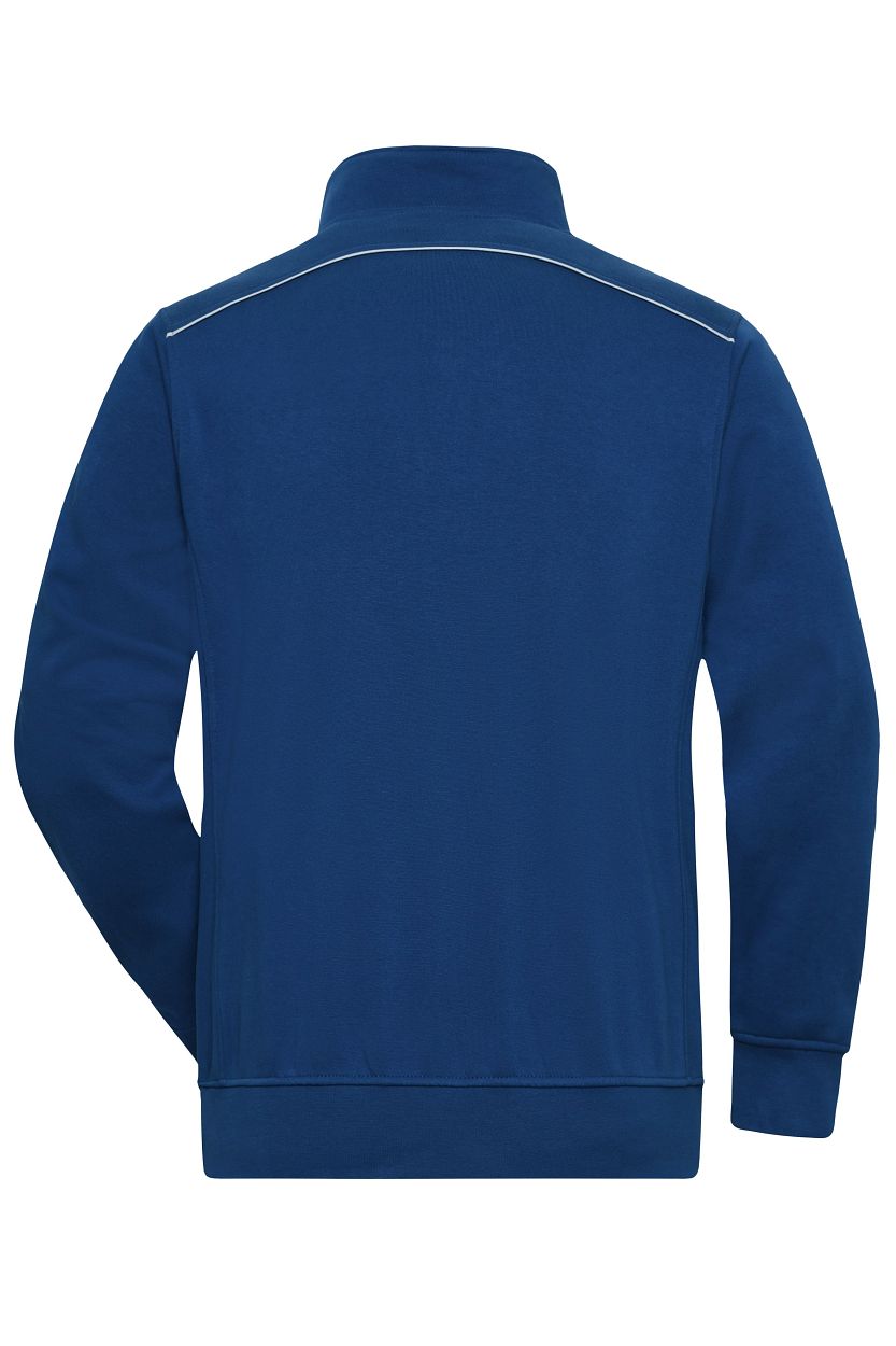 Workwear Half-Zip Sweat - SOLID - "JN895" in Dark-Royal, Größe 6XL - Daiber