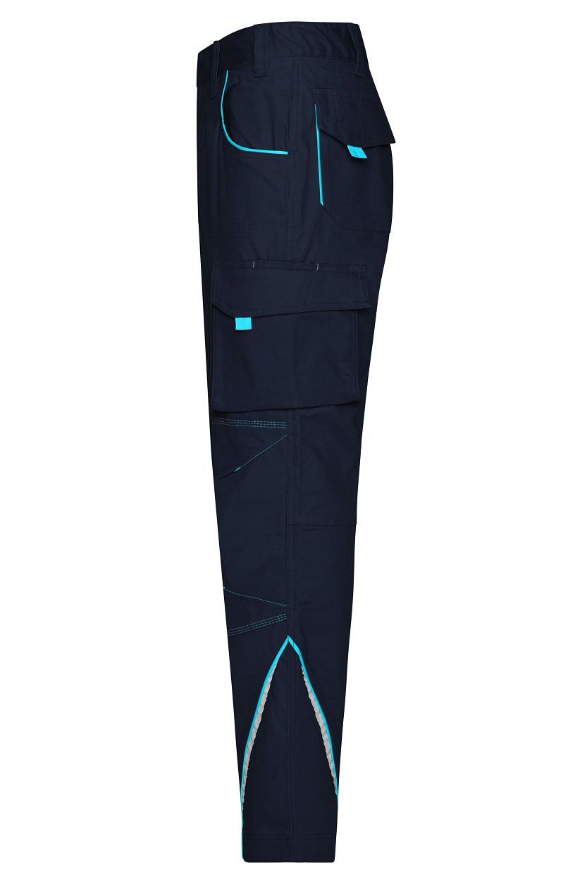 Workwear Pants - COLOR - "JN847" in Navy/Turquoise, Größe 62 - Daiber
