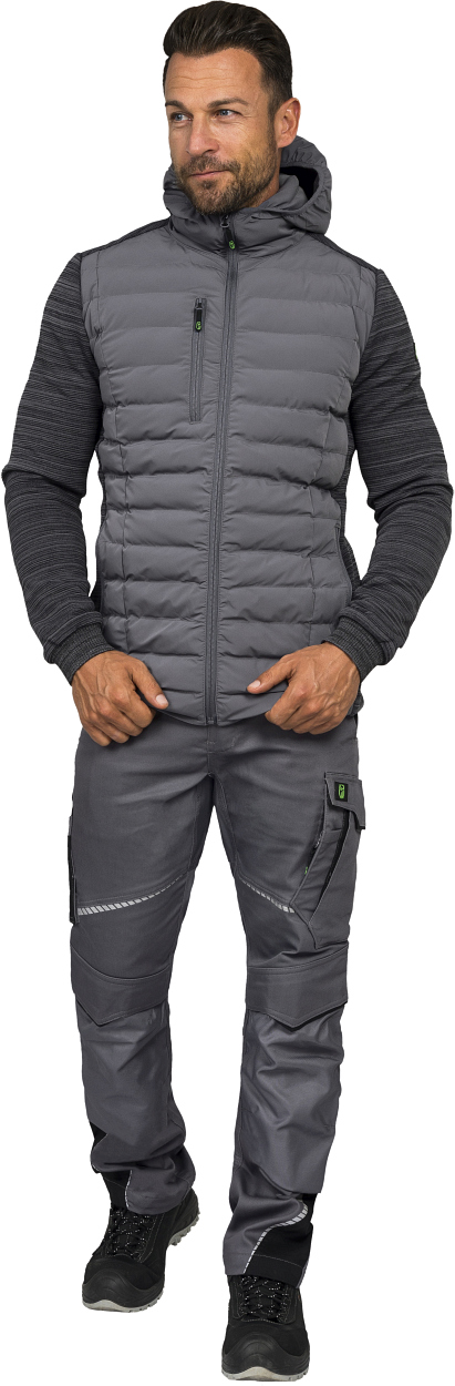 Herren Hybridjacke Casual Line Grau CAHYJ, Gr. 2XL von Leibwächter
