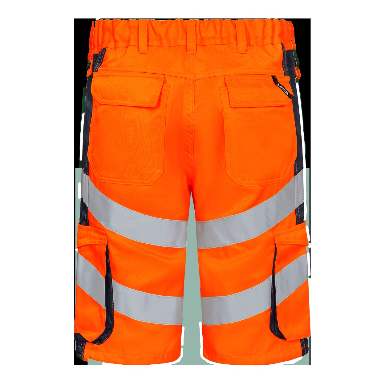 ENGEL Safety Light Arbeitsshorts in Orange/Blue ink, Größe 54