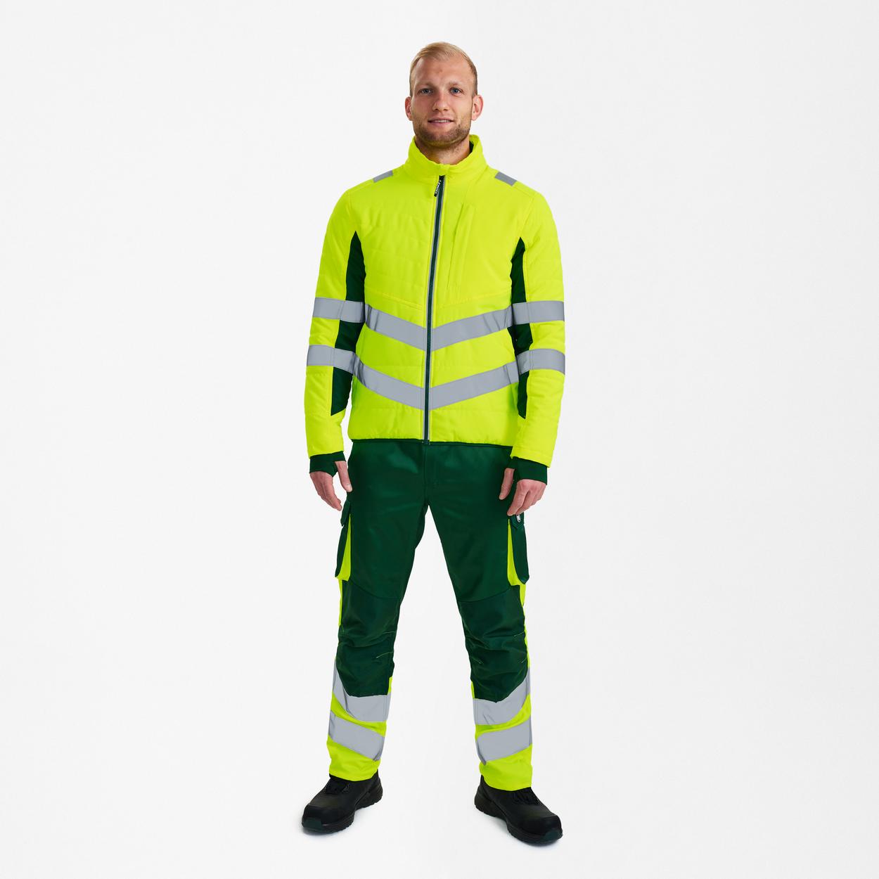 ENGEL Safety Stepp-Jacke in Gelb/Grün, Größe XS