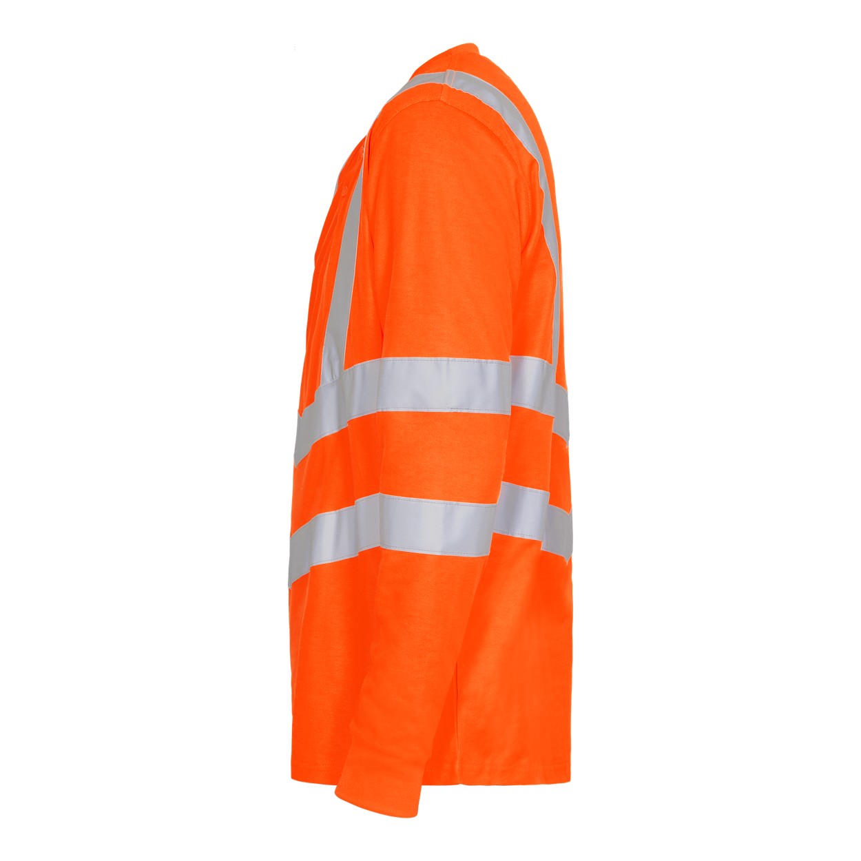 ENGEL Safety Grandad langarm-Shirt in Hi-vis Orange, Größe XS