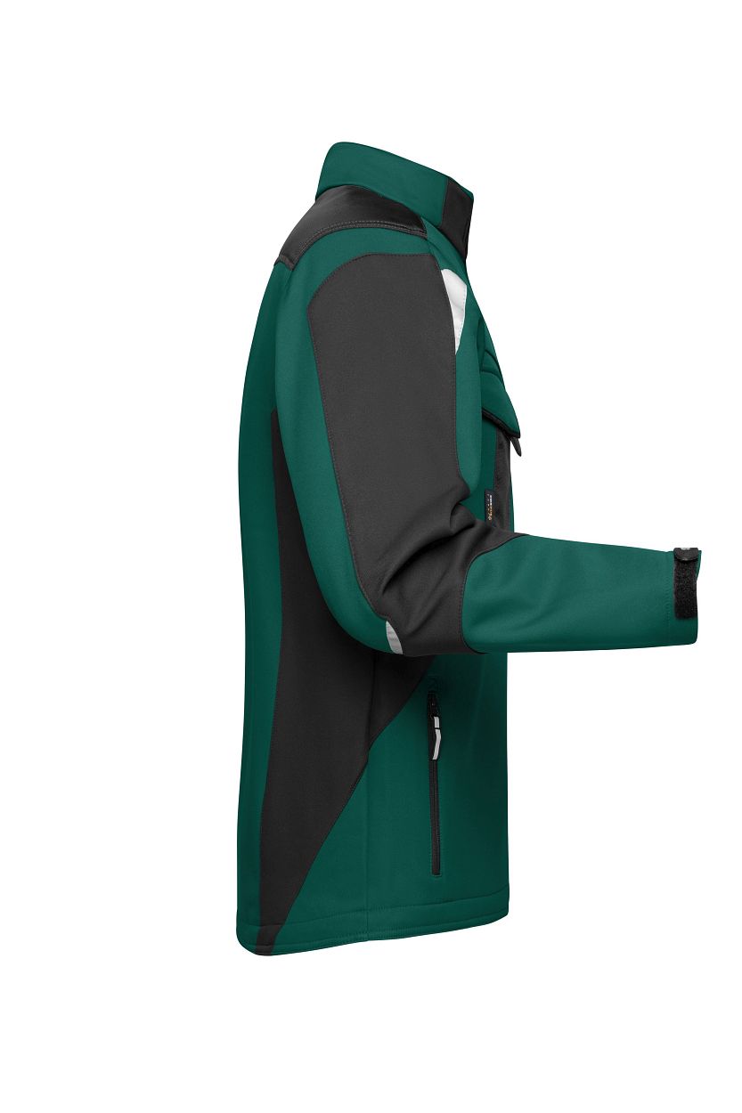 Workwear Softshell Jacket - STRONG - "JN844" in Dark-Green/Black, Größe 6XL - Daiber