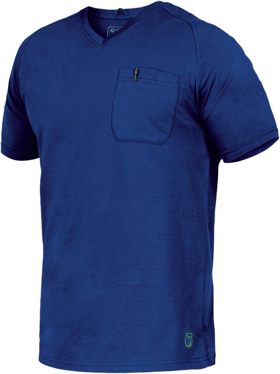T-Shirt V-Neck Uwe FLEXT00 Flex Line in Kornblau, Gr. XS von Leibwächter