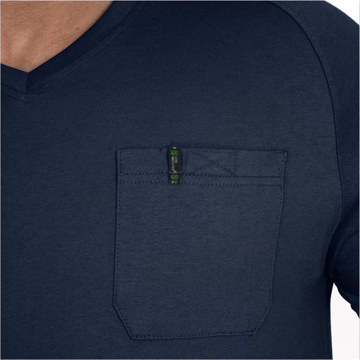 T-Shirt V-Neck Uwe FLEXT06 Flex Line in Marine, Gr. XS von Leibwächter
