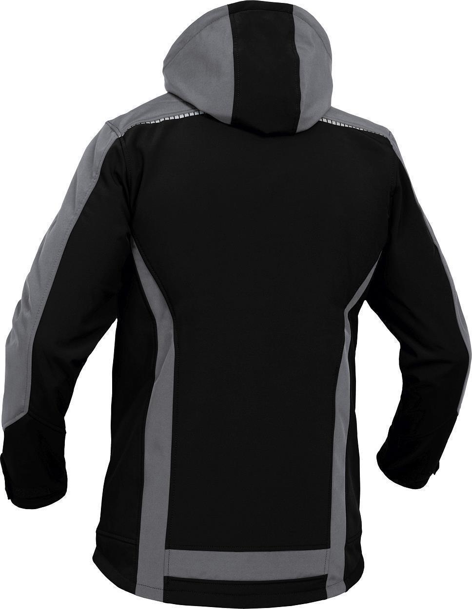 Softshelljacke Flex Line Schwarz/Grau FLEXS, Gr. 2XL von Leibwächter