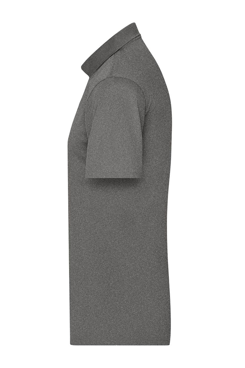 Men's Active Polo "JN720" in Dark-Melange, Größe 3XL - Daiber